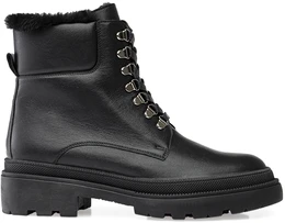 Женские черные ботинки Janita (Натуральный мех)