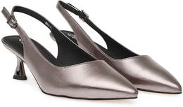 Женские серебряные босоножки Baden