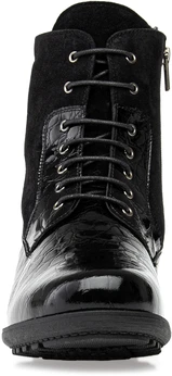 Женские черные ботинки Janita (Натуральный мех)