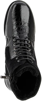 Женские черные ботинки Janita (Натуральный мех)