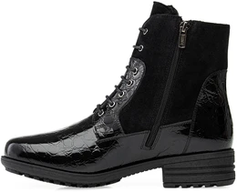 Женские черные ботинки Janita (Натуральный мех)