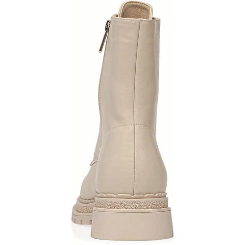 Женские бежевые ботинки Baden (Натуральная шерсть)