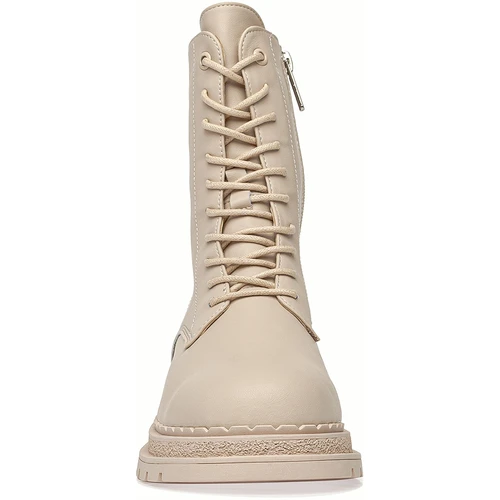 Женские бежевые ботинки Baden (Натуральная шерсть)