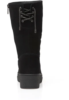 Женские черные полусапоги Baden (Натуральная шерсть)