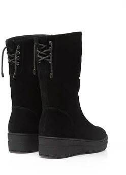 Женские черные полусапоги Baden (Натуральная шерсть)