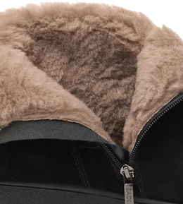 Женские черные полусапоги Baden (Натуральная шерсть)