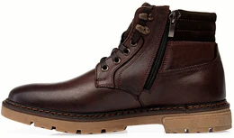 Мужские коричневые ботинки Baden (Натуральная шерсть)