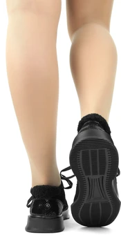 Женские черные ботинки Balex (Искусственная шерсть)