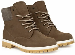 Женские коричневые ботинки Burgerschuhe (Натуральная шерсть)