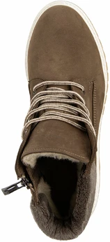 Женские коричневые ботинки Burgerschuhe (Натуральная шерсть)