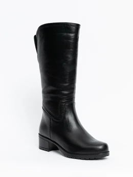 Женские черные сапоги ALEXIA LEVINI (Натуральный мех)