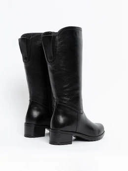 Женские черные сапоги ALEXIA LEVINI (Натуральный мех)