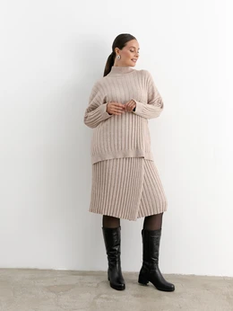 Женские черные сапоги ALEXIA LEVINI (Натуральный мех)