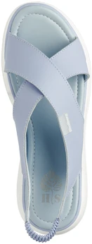 Женские голубые босоножки Shoiberg