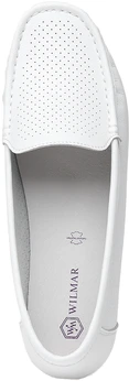 Женские белые мокасины Wilmar