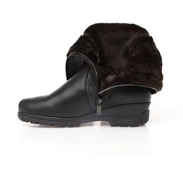 Женские черные сапоги Janita (Натуральный мех)