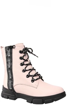 Женские розовые ботинки Francesco Donni (Натуральная шерсть)