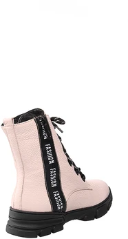 Женские розовые ботинки Francesco Donni (Натуральная шерсть)