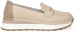 Женские бежевые мокасины Wilmar