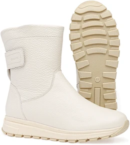 Женские бежевые полусапоги Romer (Натуральный мех)