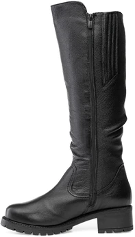 Женские черные сапоги Romer (Натуральный мех)