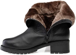 Женские черные сапоги Romer (Натуральный мех)