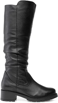 Женские черные сапоги Romer (Натуральный мех)