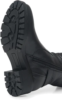 Женские черные полусапоги ALEXIA LEVINI (Натуральная шерсть)