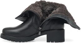 Женские черные полусапоги ALEXIA LEVINI (Натуральная шерсть)