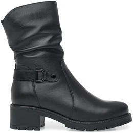 Женские черные полусапоги ALEXIA LEVINI (Натуральная шерсть)