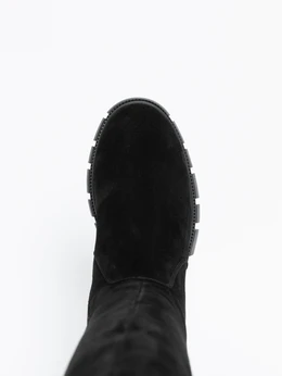 Женские черные ботфорты ALEXIA LEVINI (Еврошерсть)