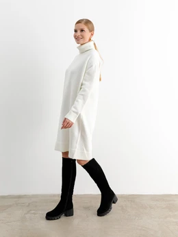 Женские черные ботфорты ALEXIA LEVINI (Еврошерсть)