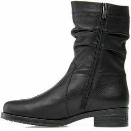 Женские черные полусапоги Janita (Натуральный мех)