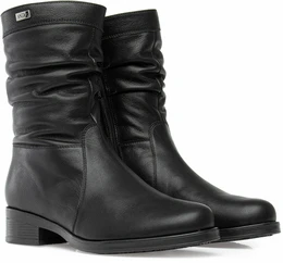 Женские черные полусапоги Janita (Натуральный мех)