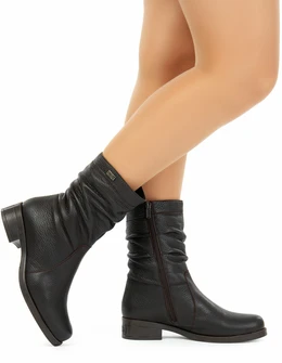 Женские коричневые полусапоги Janita (Натуральный мех)