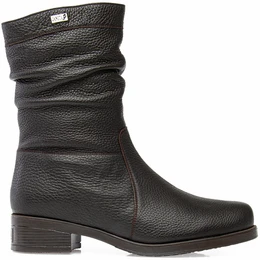 Женские коричневые полусапоги Janita (Натуральный мех)