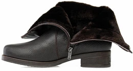 Женские коричневые полусапоги Janita (Натуральный мех)