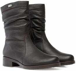 Женские коричневые полусапоги Janita (Натуральный мех)