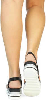 Женские черные босоножки Marco Tozzi