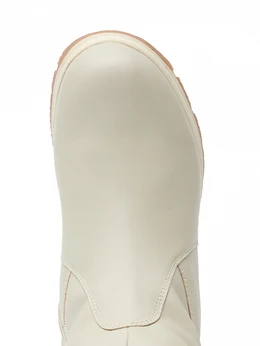 Женские бежевые сапоги Janita (Натуральный мех)