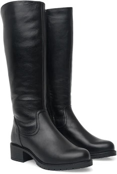 Женские черные сапоги ALEXIA LEVINI (Натуральная шерсть)