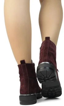 Женские фиолетовые ботинки Tofa (Натуральная шерсть)