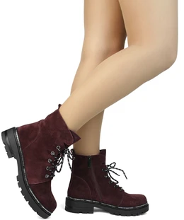 Женские фиолетовые ботинки Tofa (Натуральная шерсть)