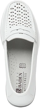 Женские белые мокасины Baden