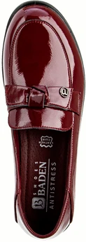 Женские бордовые лоферы Baden