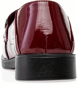 Женские бордовые лоферы Baden