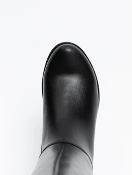 Женские черные сапоги ALEXIA LEVINI (Байка)