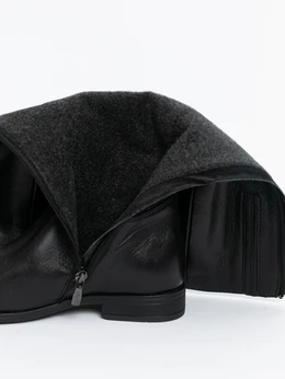 Женские черные сапоги ALEXIA LEVINI (Байка)