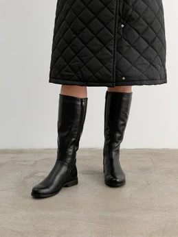 Женские черные сапоги ALEXIA LEVINI (Байка)