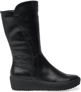 Женские черные сапоги Romer (Натуральный мех)